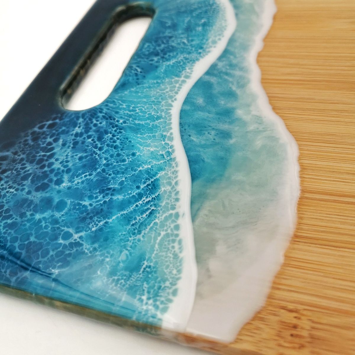 Holiday Gift Making ! Beach scene cutting board