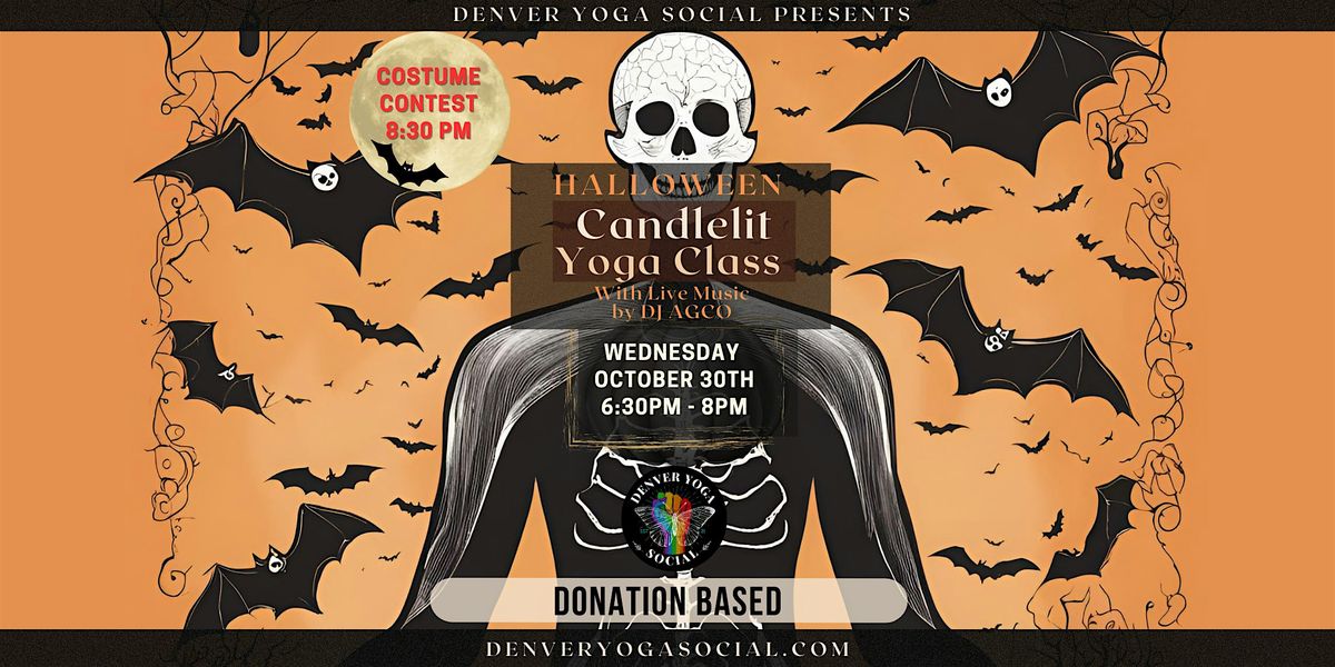 Halloween Candlelit Yoga Class w\/ Live Music by DJ AGCO - Costume Contest