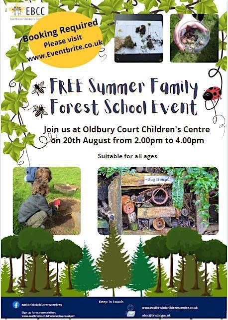 Oldbury Court Summer Family Forest School Event