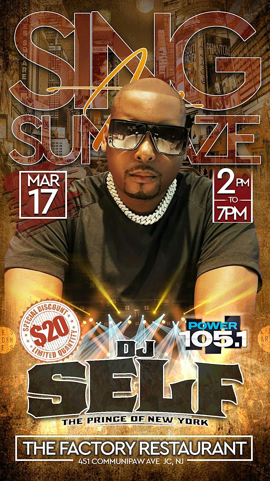 DJ SELF OF 105.1 INVADES SING ALONG SUNDAZE