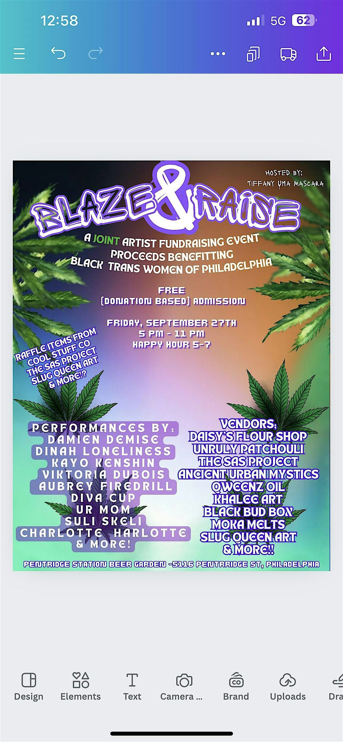 Blaze & Raise : A Joint Artist Fundraising Event