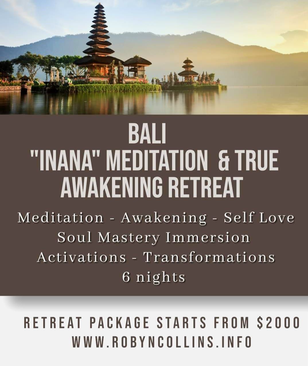 BALI 2025  Meditation , Yoga & True Awakening Retreat 