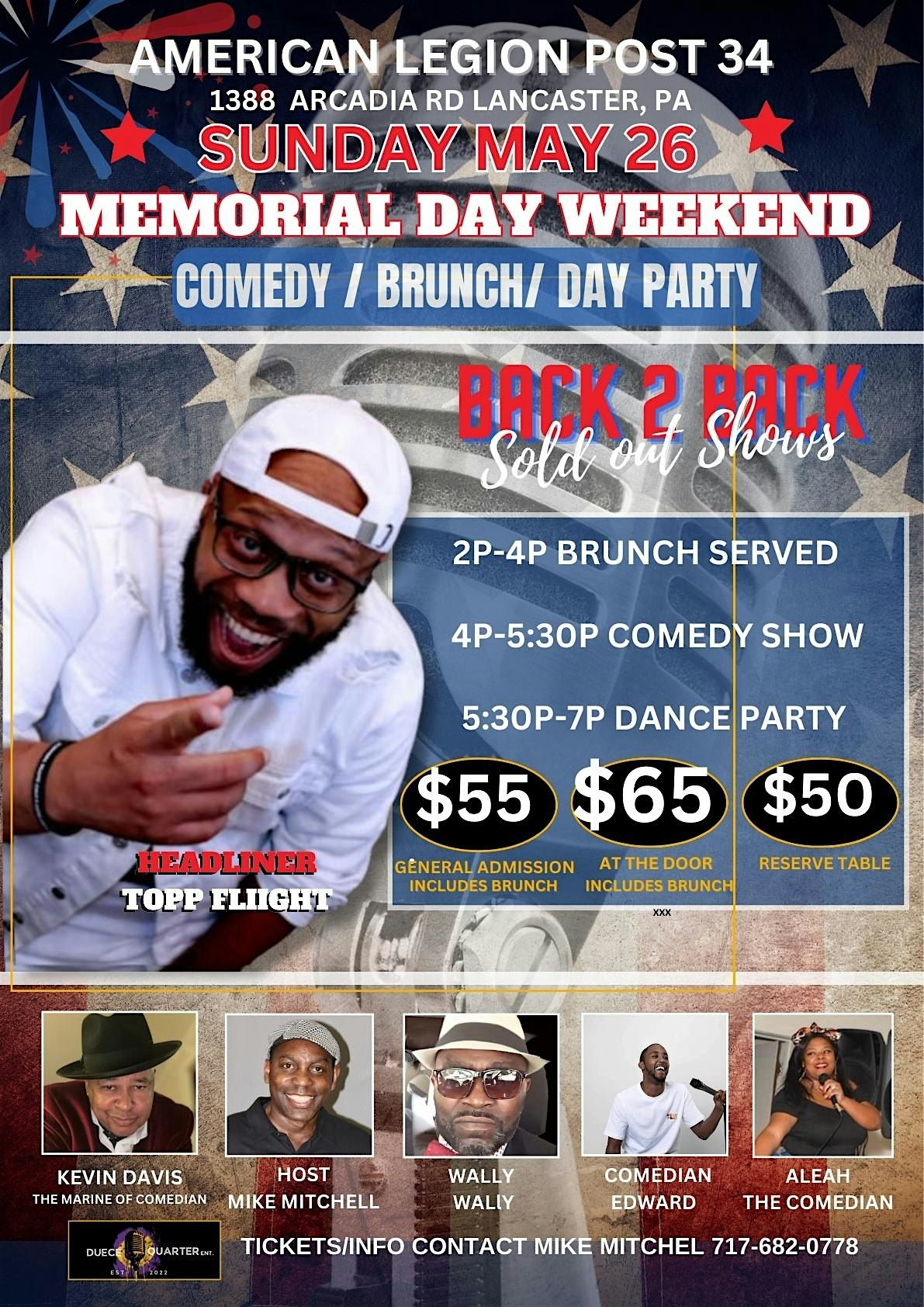 3rd annual memorial day weekend comedy\/brunch\/day party