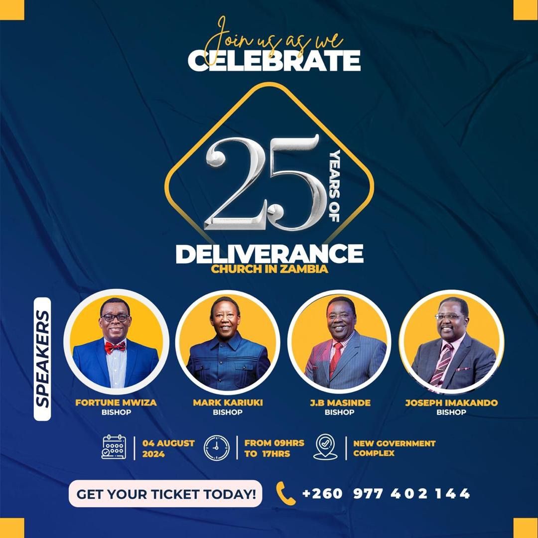 25th Anniversary Celebration of Deliverance Church Zambia and Congo DR