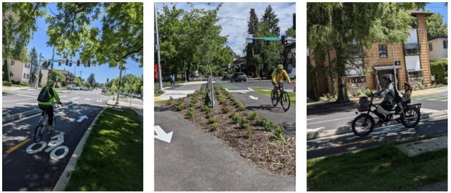 Family Ride from Greenwood to the new Green Lake Protected Bike Lanes!