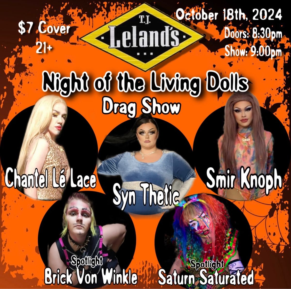 Halloween Drag Show @ TJ Leland\u2019s! 