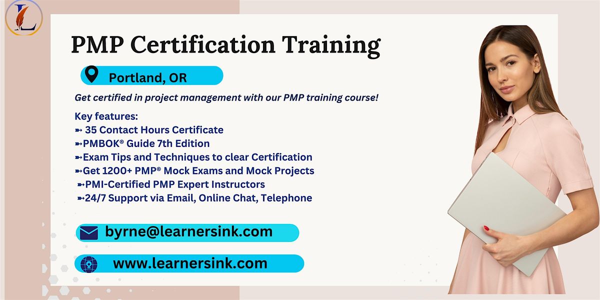 Confirmed 4 Day PMP exam prep workshop in Portland, OR