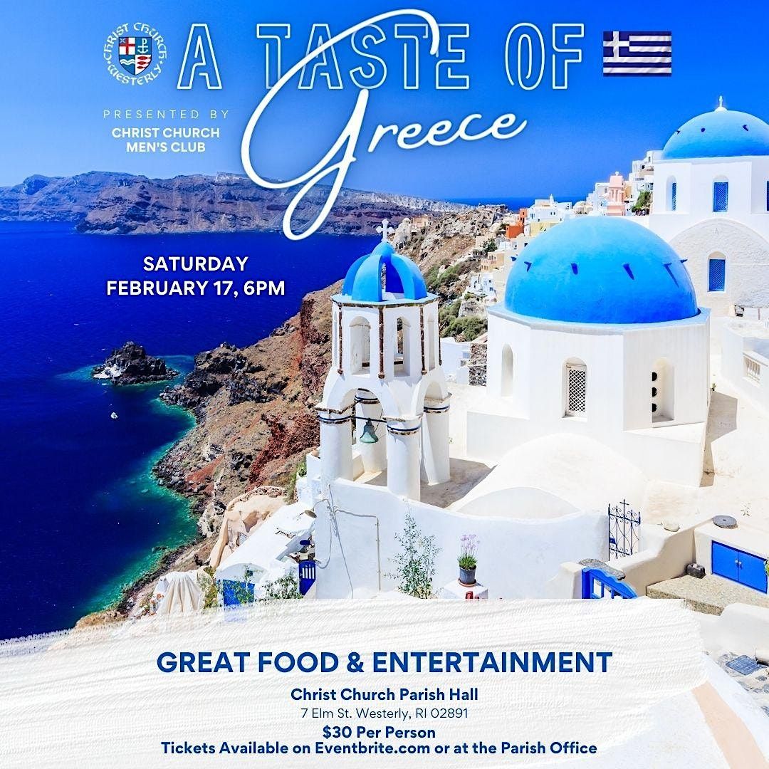A Taste of Greece, Christ Episcopal Church, Westerly, 17 February 2024