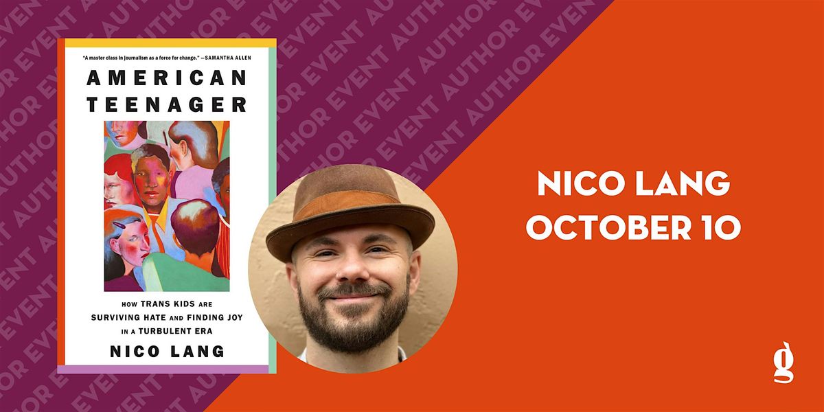 Book Event: Nico Lang with J. Bryan Lowder