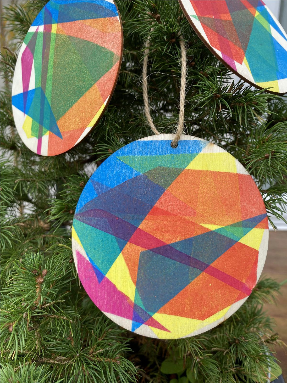 Print Wooden Festive Decorations