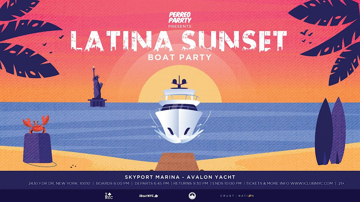 LATIN BOAT  PARTY  NEW YORK CITY  SUNSET  SERIES