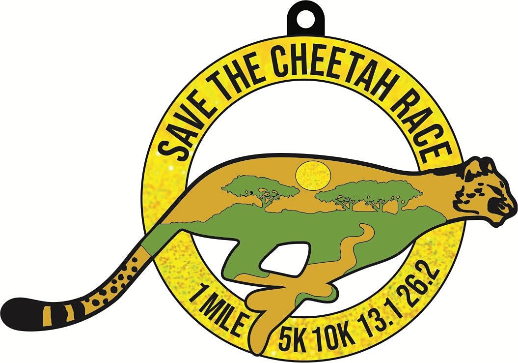 2021 Save the Cheetah 1M 5K 10K 13.1 26.2-Participate from Home. Save $5