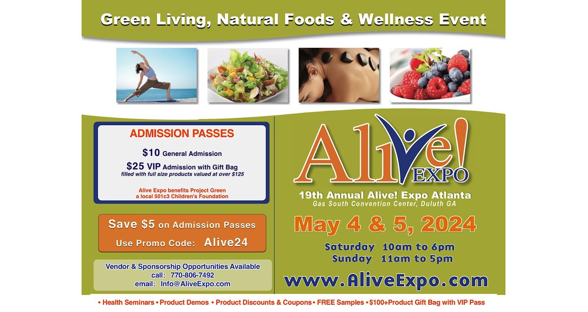 Alive! Expo Atlanta 2024 - 19th Annual