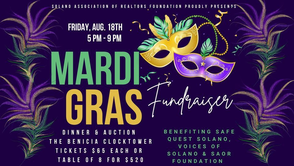 Make A Difference - Mardi Gras Dinner & Auction Fundraiser, Benicia ...