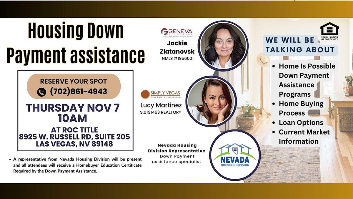 Home Buyer Down Payment Assistance Session.