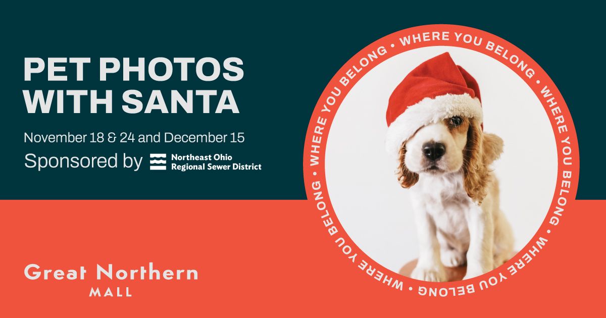 Pet Photos with Santa presented by Northeast Ohio Regional Sewer District