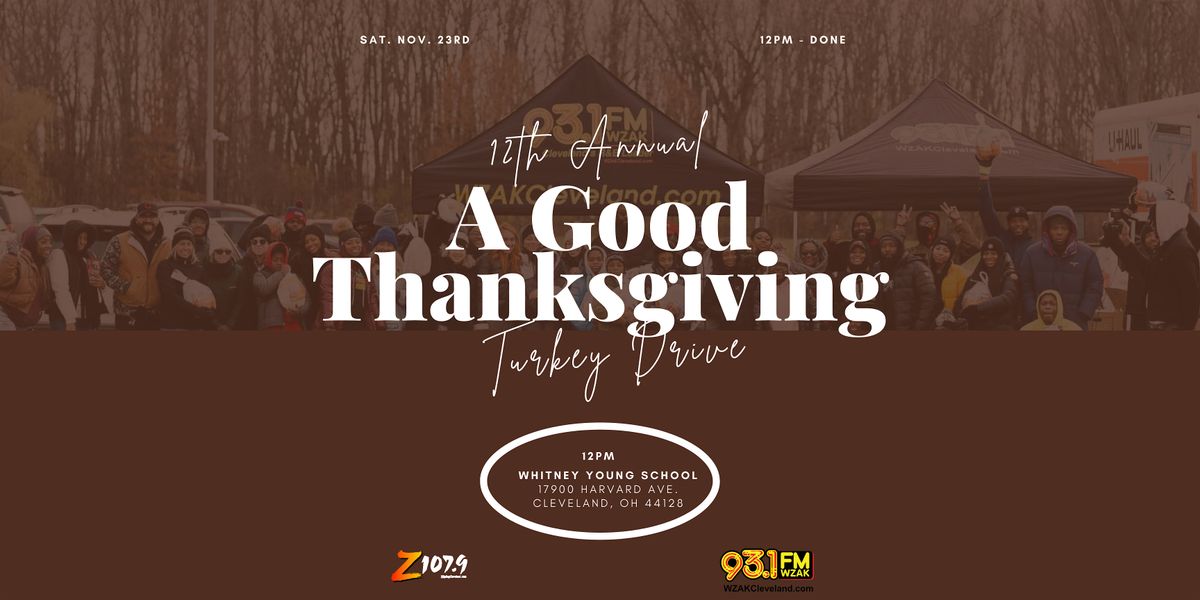 12th Annual A Good Thanksgiving Turkey Drive