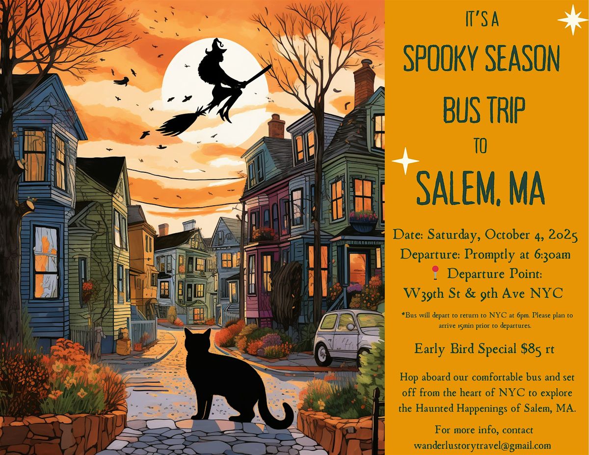 Spooky Season Bus Trip from NYC 10\/4