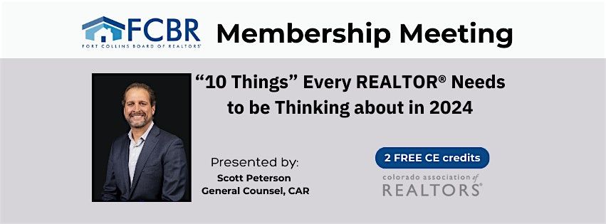 \u201c10 Things\u201d Every REALTOR\u00ae Needs to be Thinking about in 2024 - 2CE