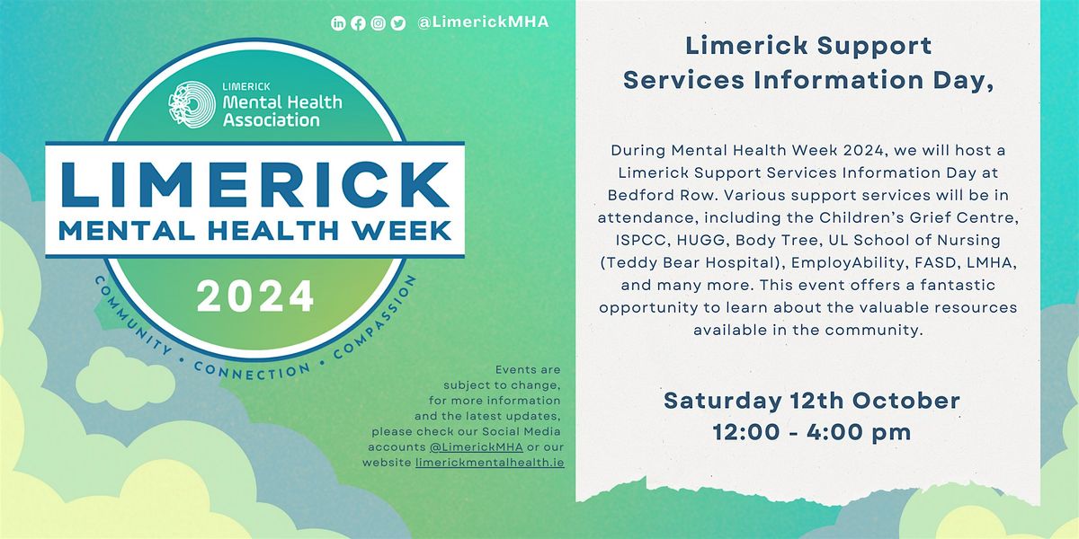 Limerick Support  Services Information Day @ Bedford Row #LMHW2024