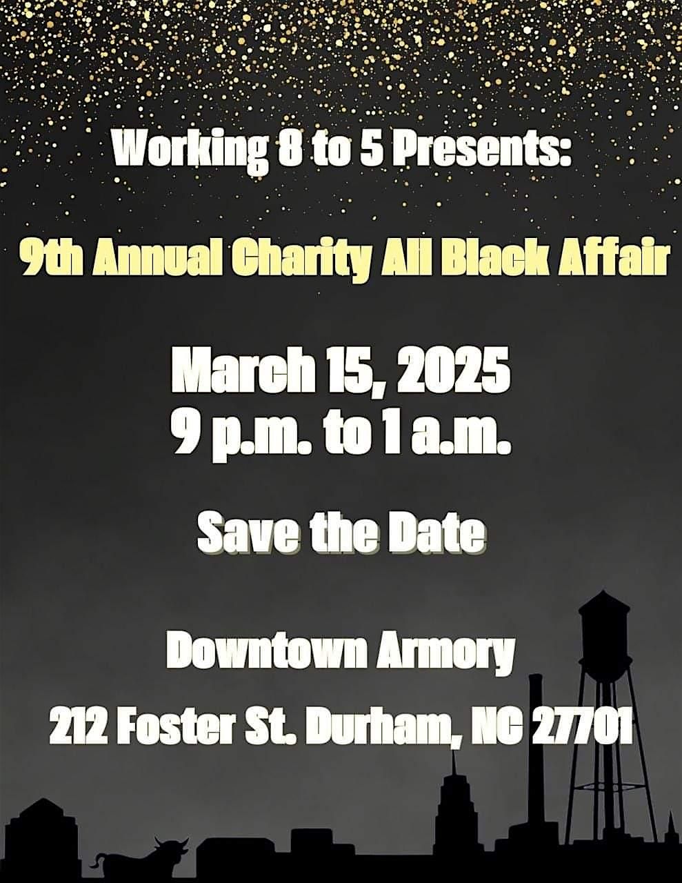 9th Annual Charity All Black Affair