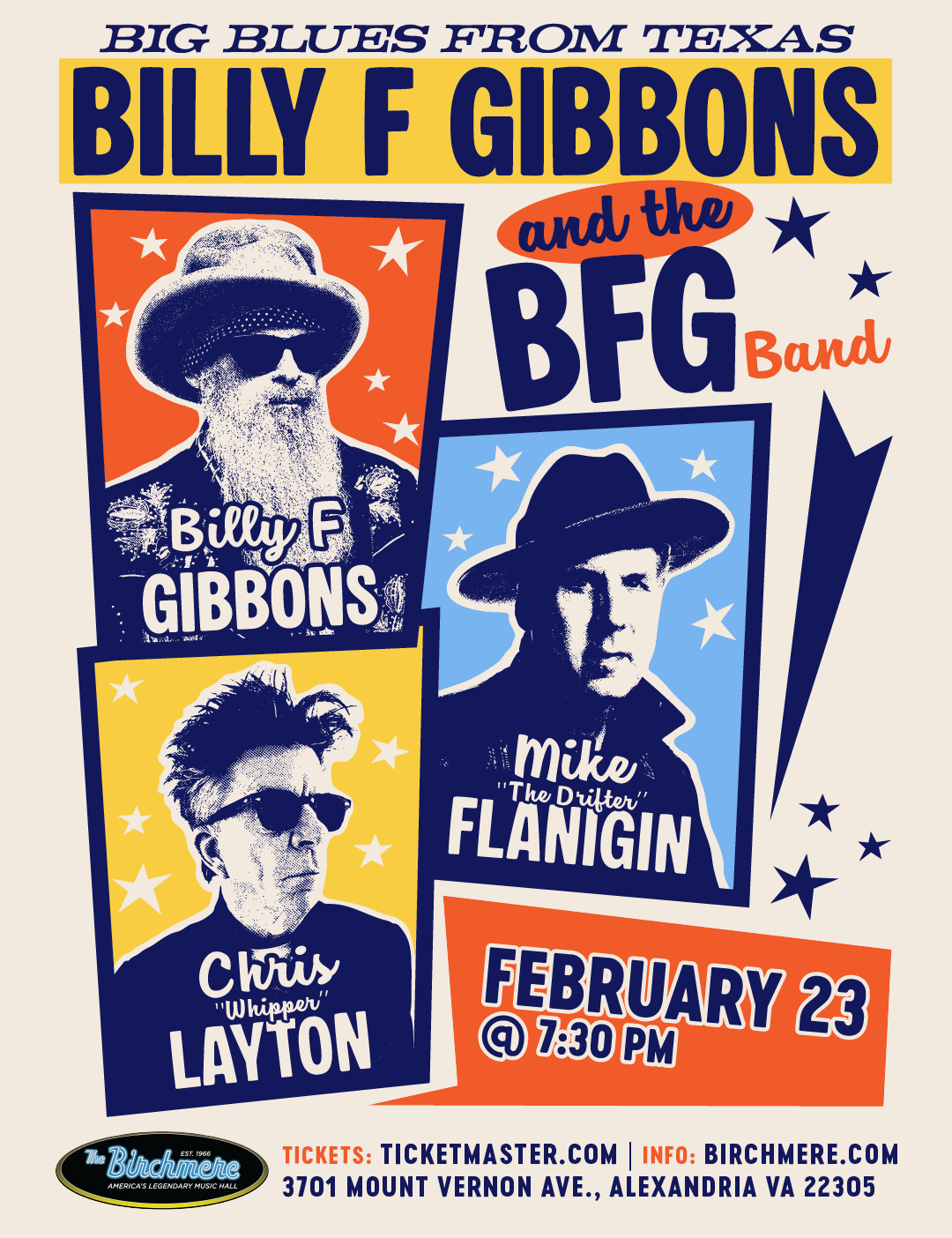 Billy F Gibbons and the BFG Band at City Winery - New York City