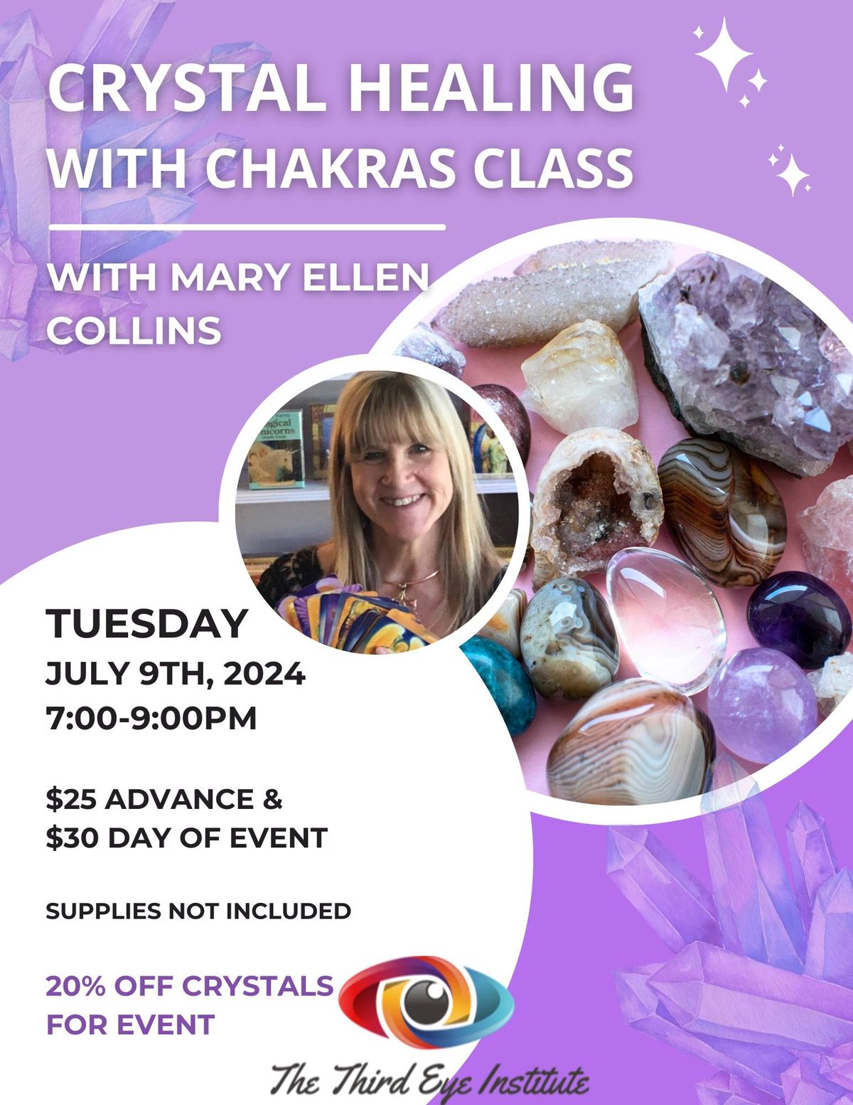 Crystal Healing With Chakras Class w\/ Mary Ellen Collins