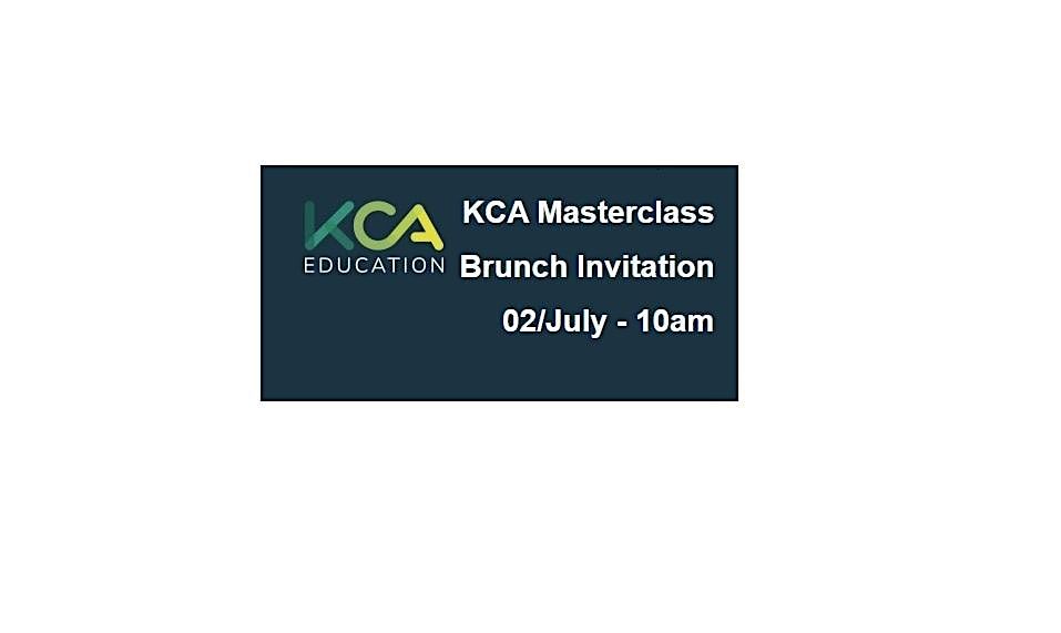 KCA Masterclass Brunch Invitation 02\/July - 10am