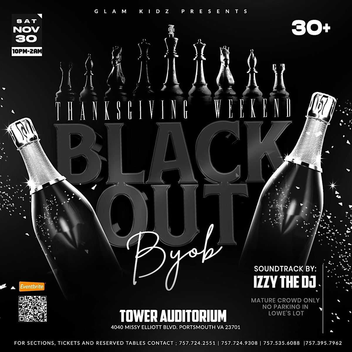 Thanksgiving Weekend Blackout BYOB