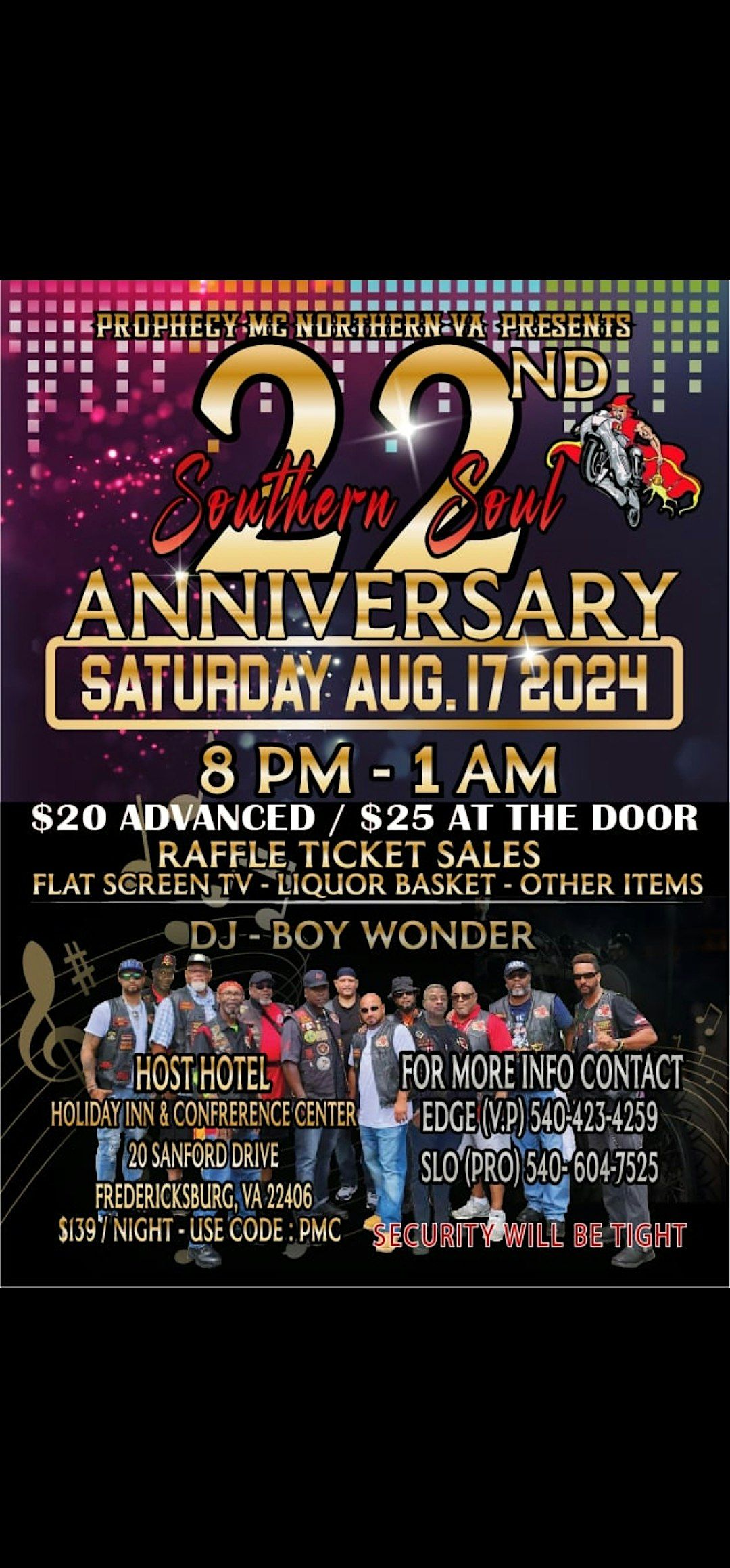 Prophecy Motorcycle Club Northen Virginia 22nd Anniversary