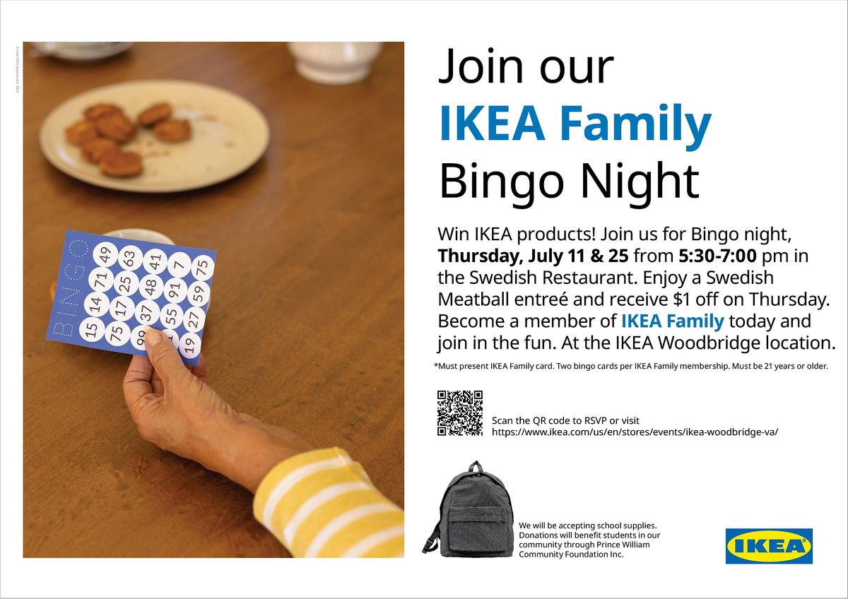 IKEA Family Bingo Night