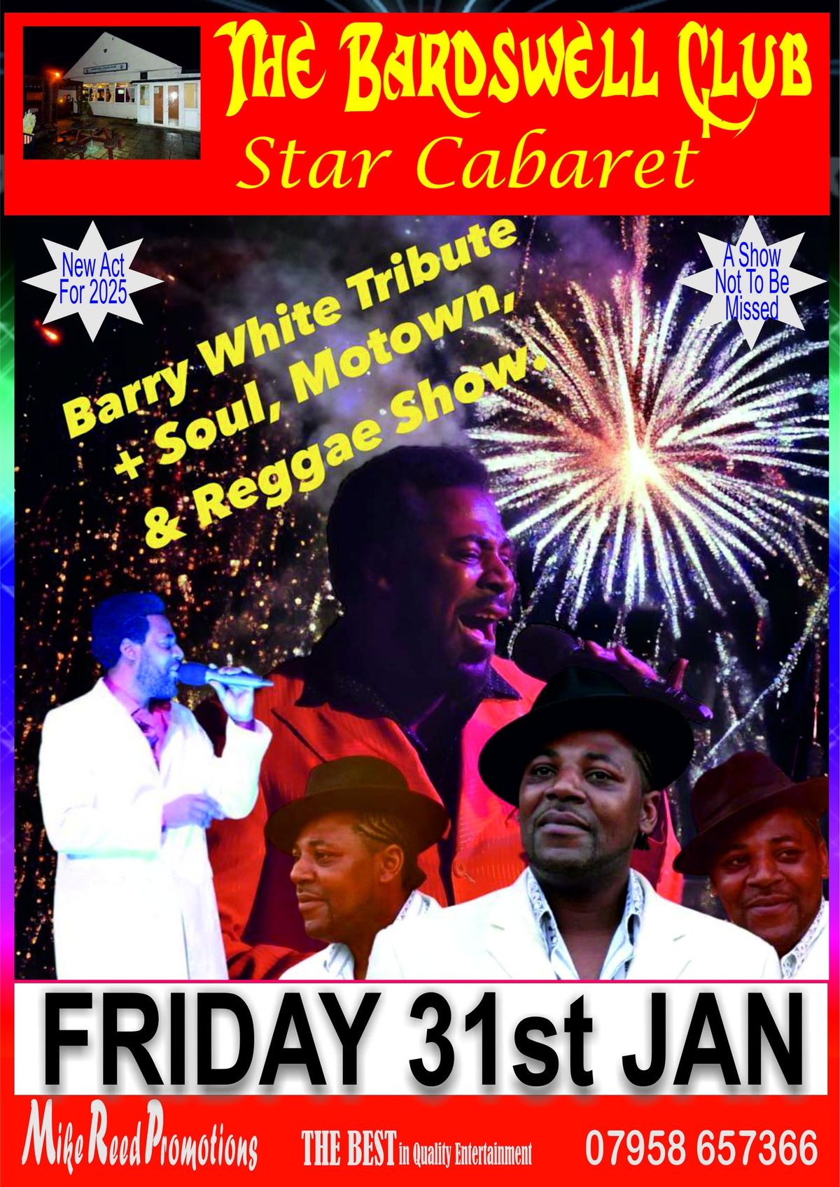 Barrie White Motown Soul Reggae Party Tribute Night with David Largie