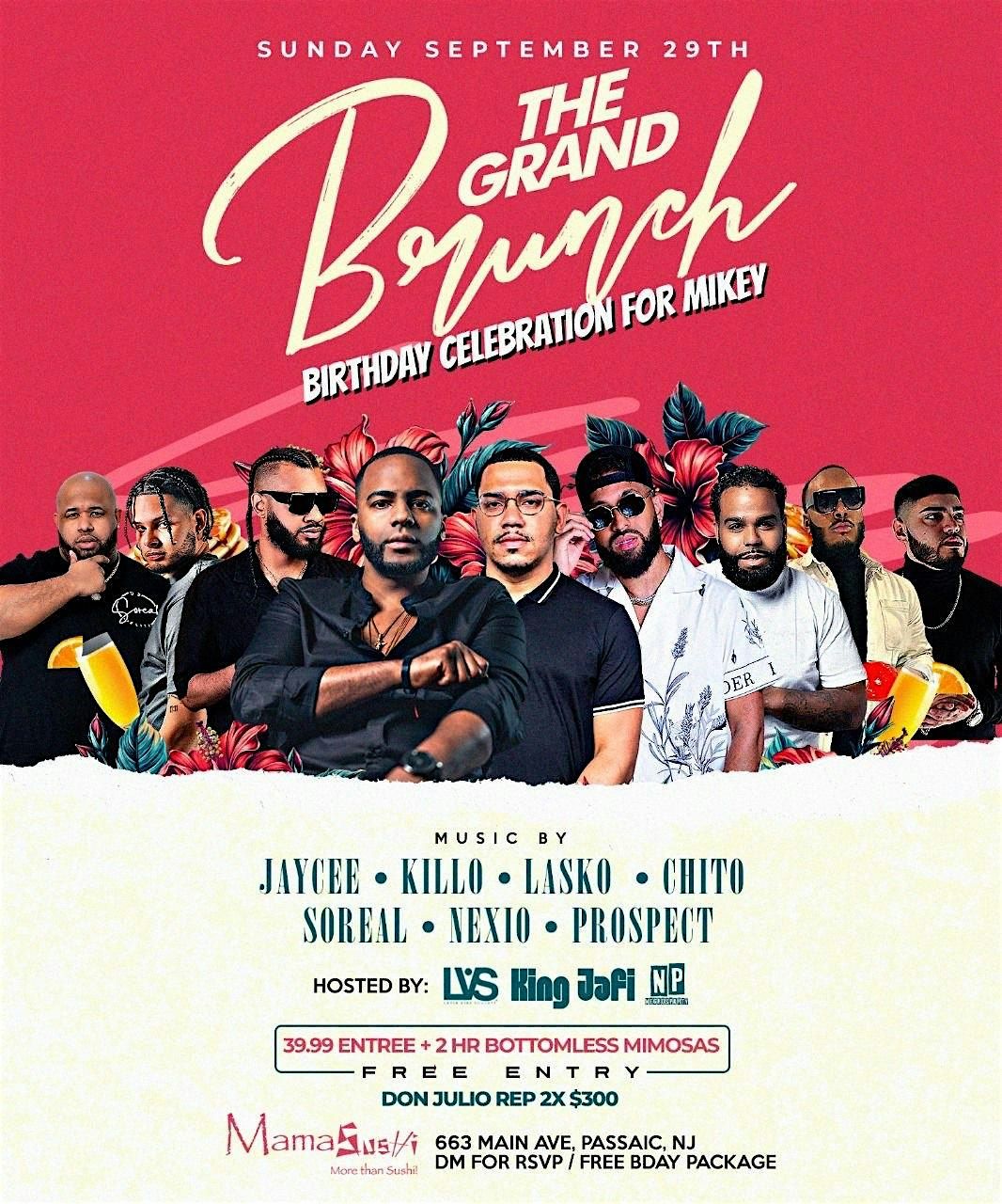 The Grand Brunch w\/ Negrosparty | Bottomless Mimosas in Passaic NJ