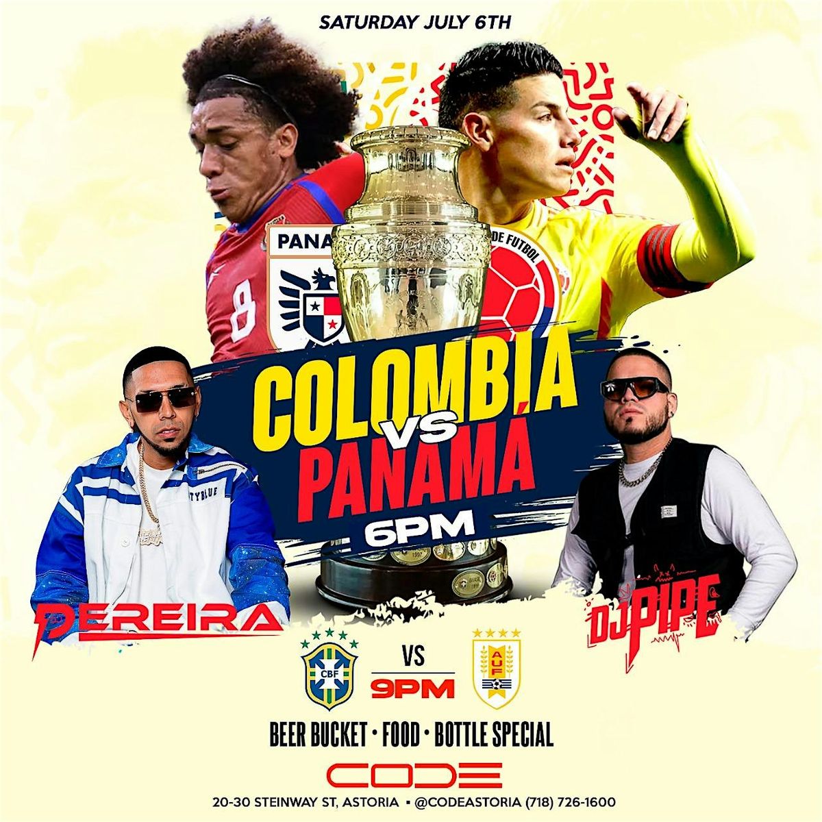 COLOMBIA VS PANAMA WATCH PARTY - FREE TO ENTER!