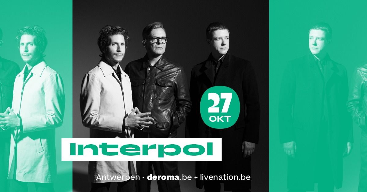 Interpol in De Roma: Antics - 20th Anniversary Tour - uitverkocht!