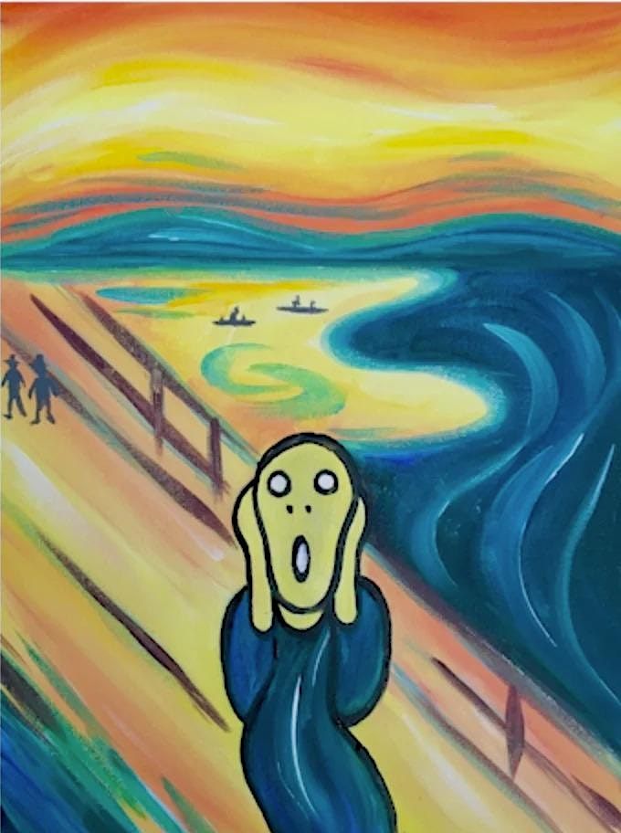 Paint and Sip - The Scream | Parsonage Gardens, Revolution
