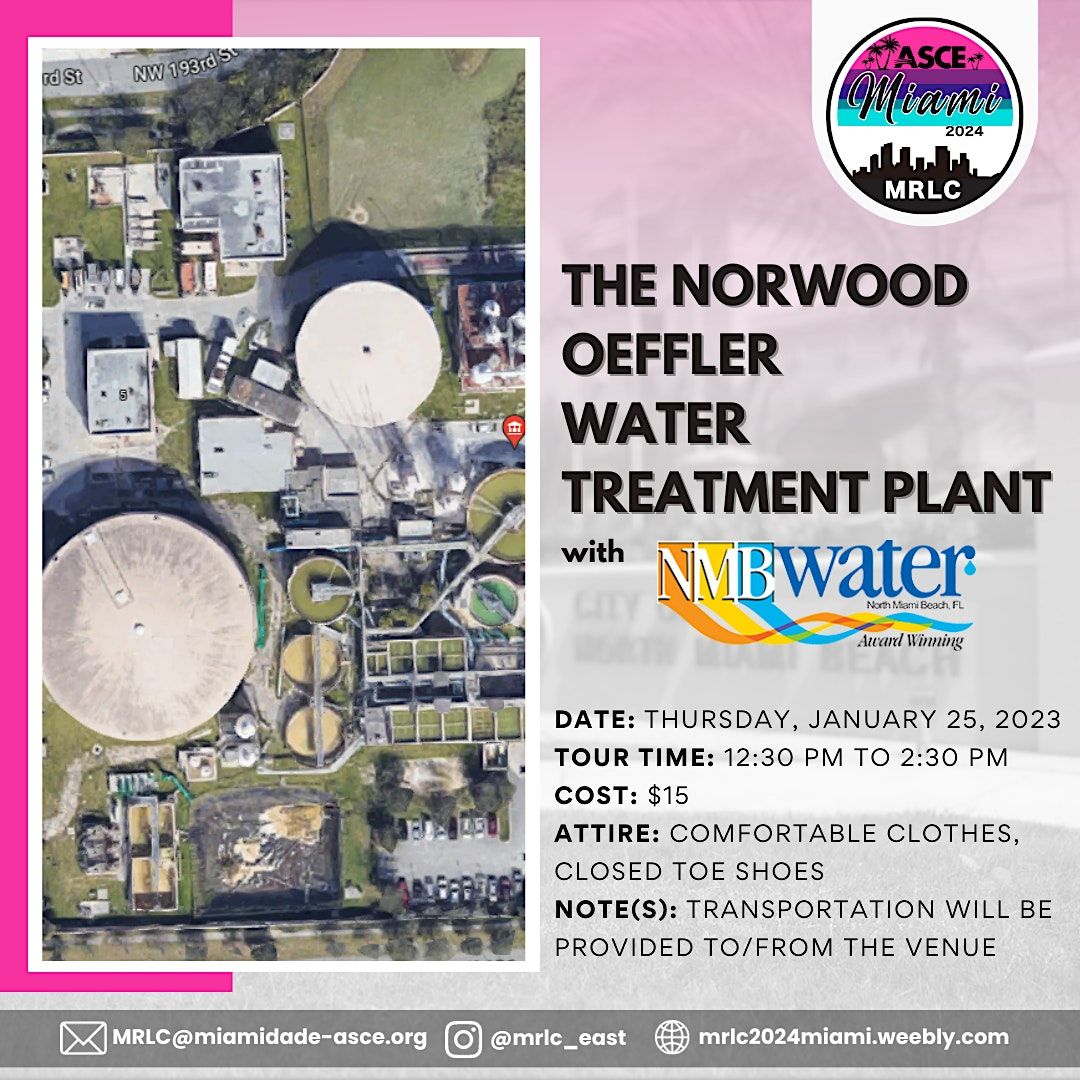 2024 MRLC Tour the Norwood Oeffler Water Treatment Plant, Norwood