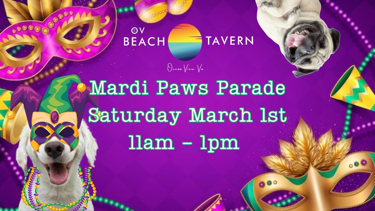 Mardi Paws Parade at the OV Beach Tavern