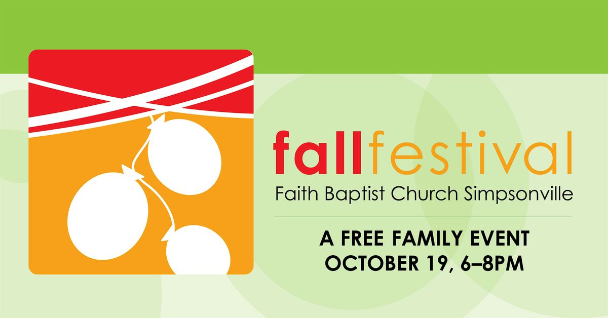 Fall Festival at Faith Baptist Simpsonville