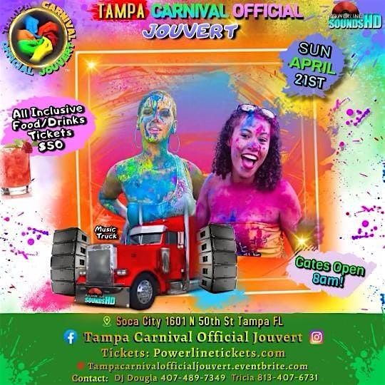 Tampa Official Carnival  J'ouvert 2024