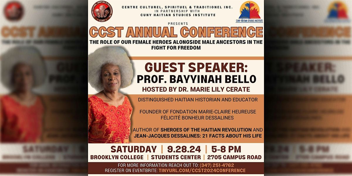 CCST ANNUAL CONFERENCE - Guest Speaker: Prof. Bayyinah Bello