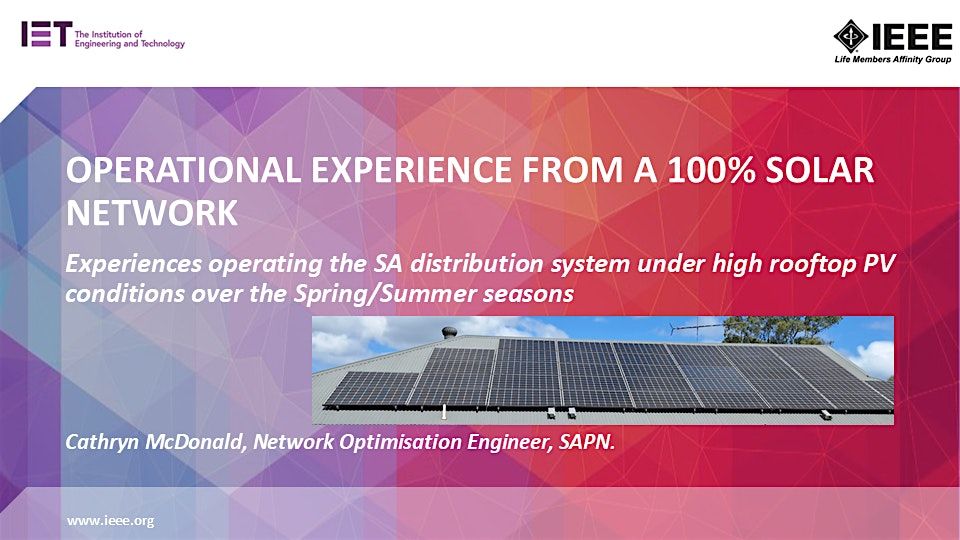 Operational Experience from a 100% Solar Network