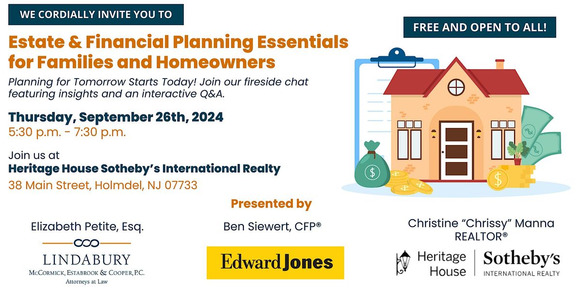 Estate & Financial Planning Essentials for Families & Homeowners