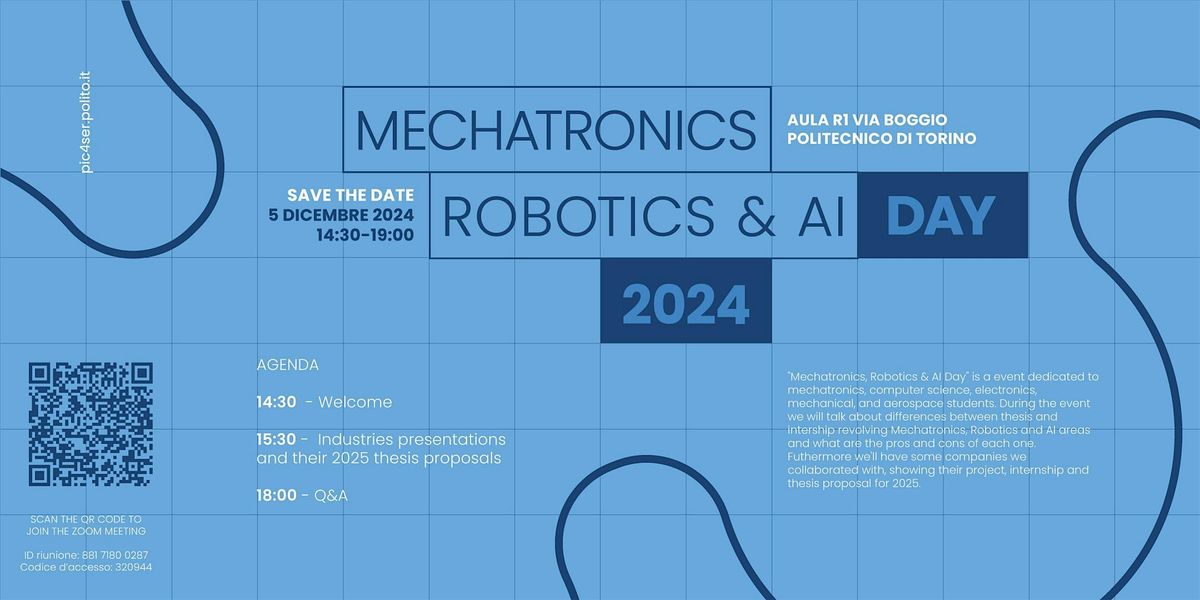 Mechatronics, Robotics & AI Day 2024