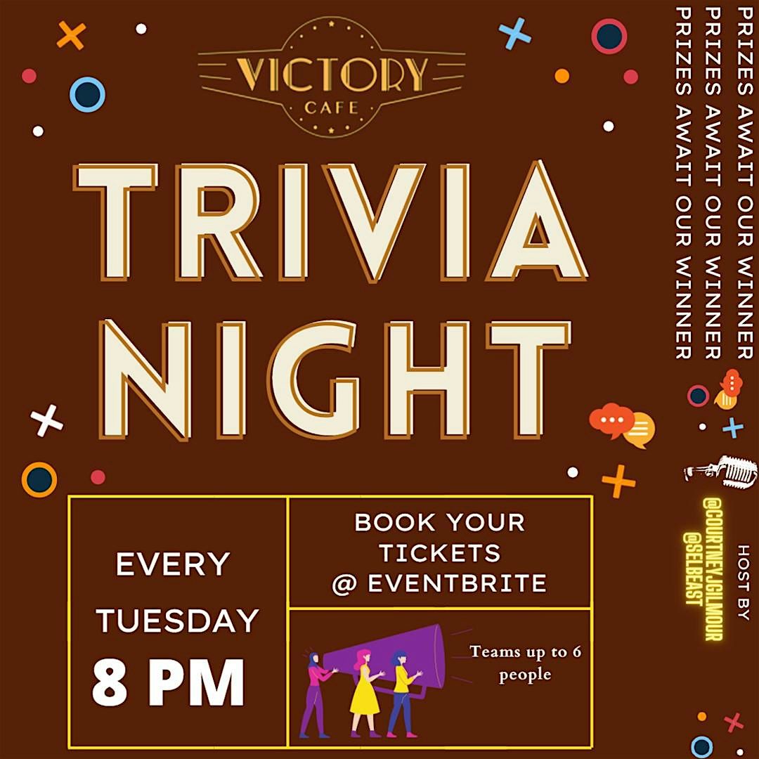 Tuesday Trivia Nights VICTORY CAFE