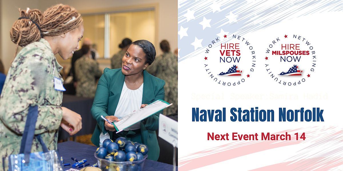 2024 HIRE VETS NOW - Naval Station Norfolk Registration