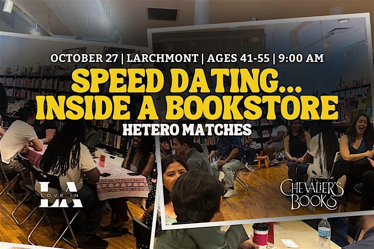 Speed Dating in a Bookstore | Larchmont | Ages 41-55