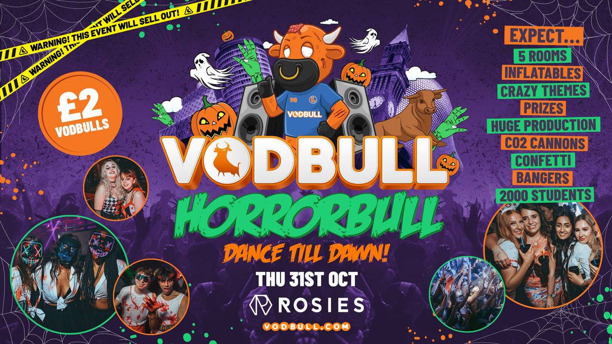  ? VODBULL HORRORBULL at ROSIES!! HALLOWEEN PARTY! ?\u200d\u2640\ufe0f 31\/10 