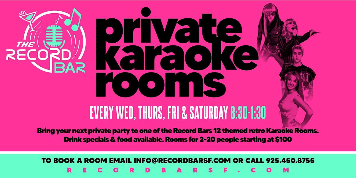 Private Karaoke Rooms at Retro Speakeasy, The Record Bar, San Francisco ...
