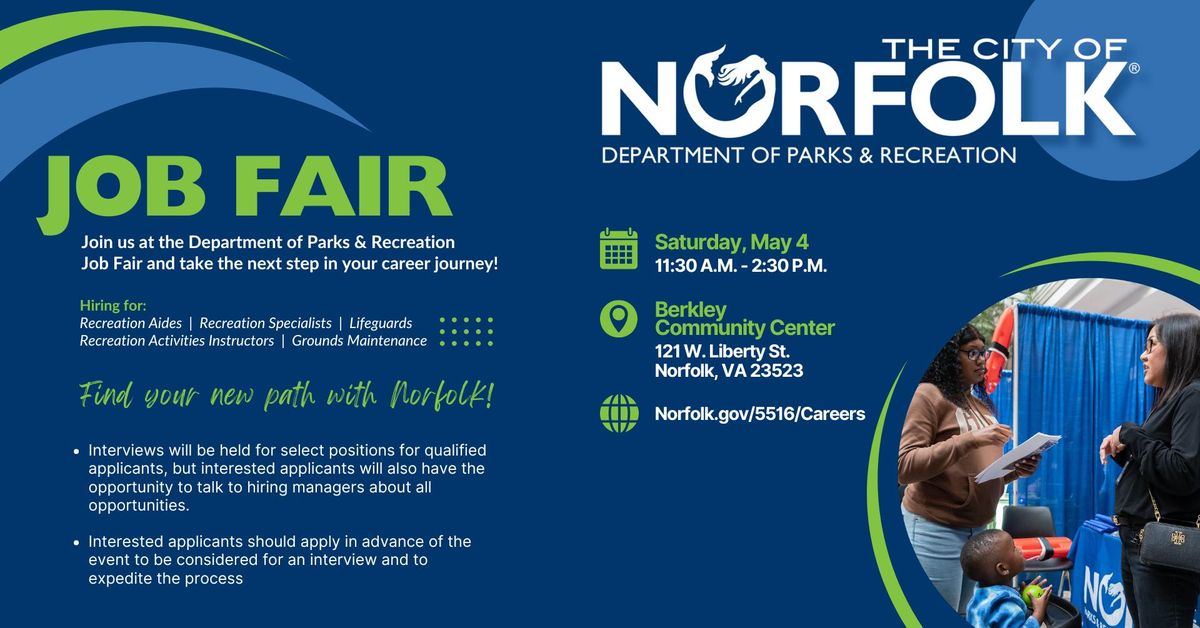 Norfolk Parks & Recreation Job Fair